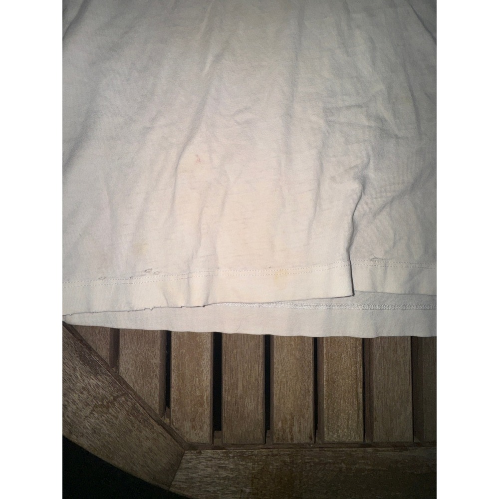 AllSaints Underground Oversized T-Shirt Mens Medium Ecru Tokyo London Logo - Picture 9 of 10